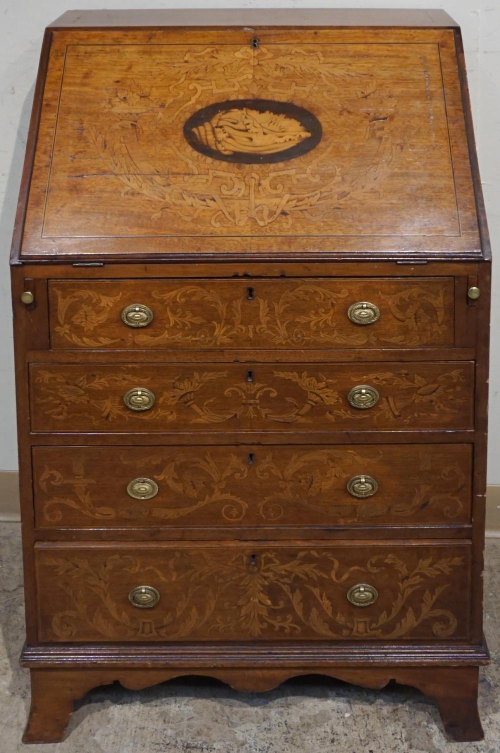 GEORGE III STYLE MARQUETRY SATINWOOD 32d0e2