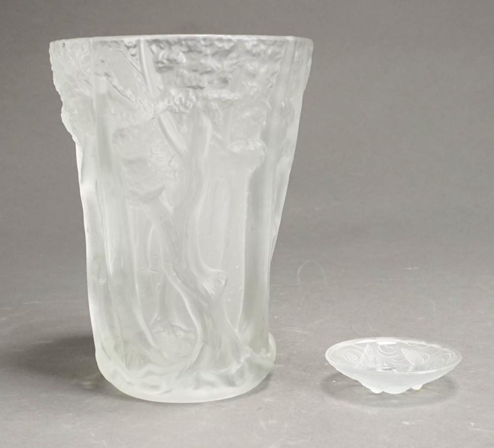 LALIQUE FROSTED ART GLASS TREES