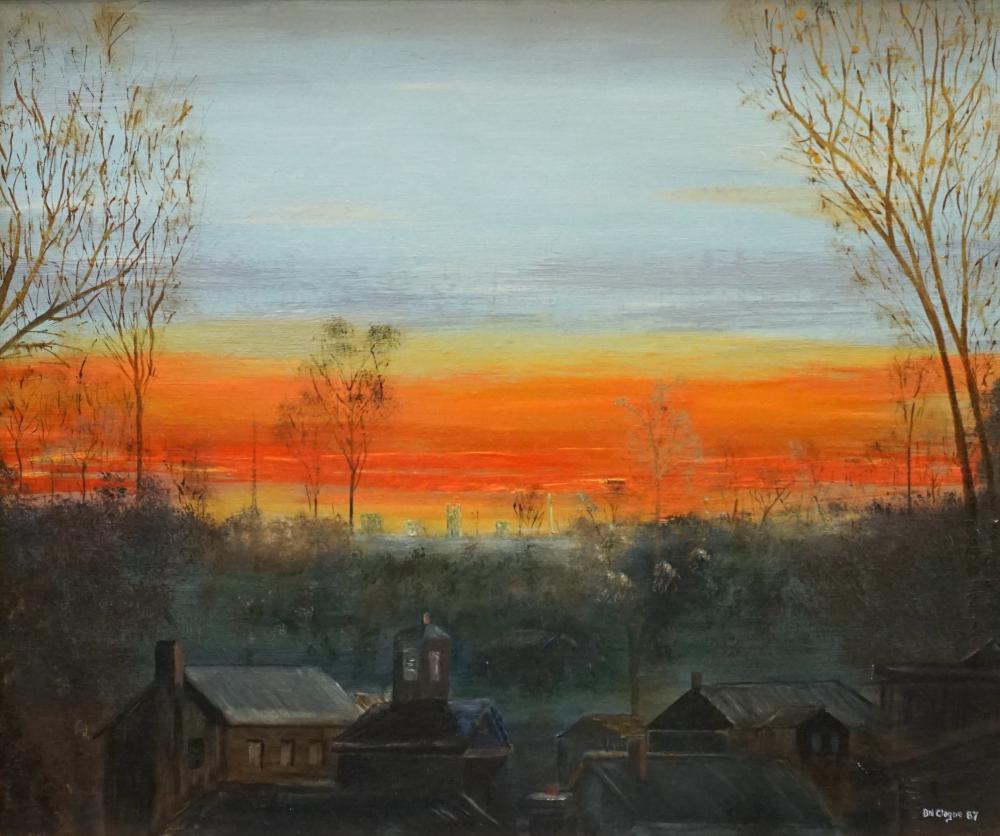 20TH CENTURY NAIVE SCHOOL SUNRISE 32d140