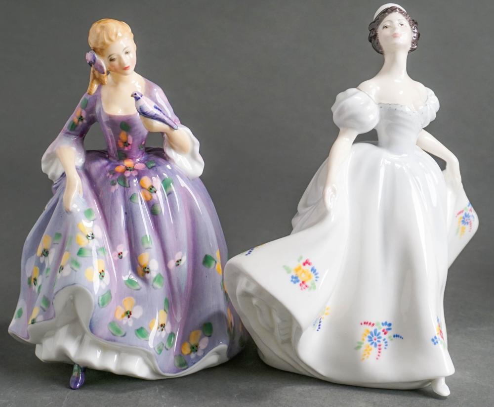 TWO ROYAL DOULTON FIGURES OF KATE