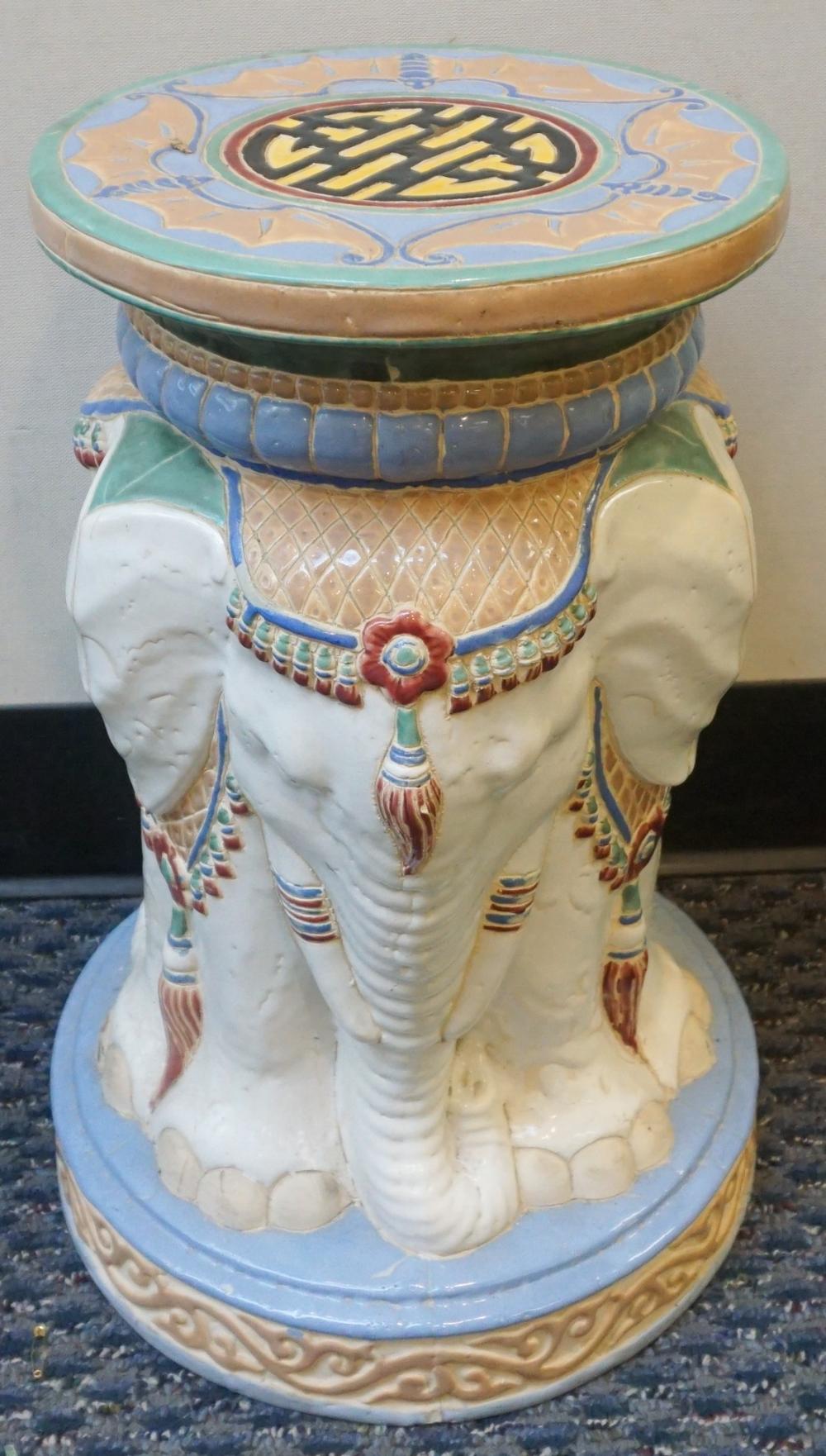 SOUTHEAST ASIAN POLYCHROME DECORATED