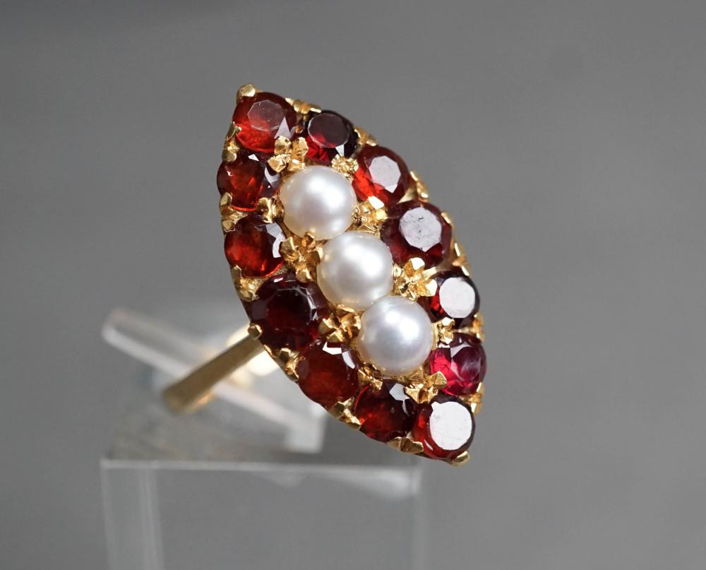 ITALIAN 18-KARAT YELLOW-GOLD, PEARL