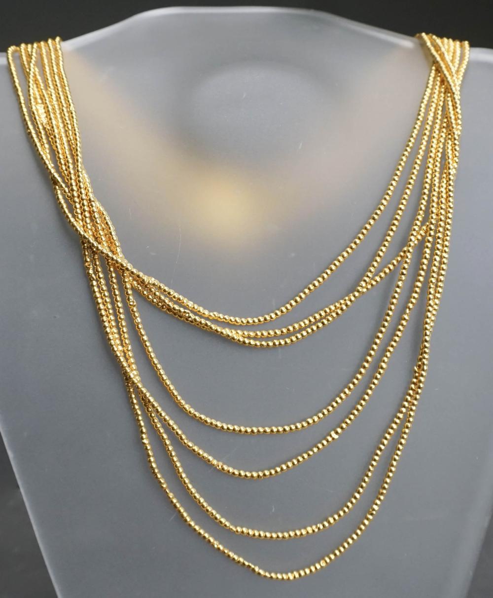 HIGH-KARAT YELLOW-GOLD BEAD AND