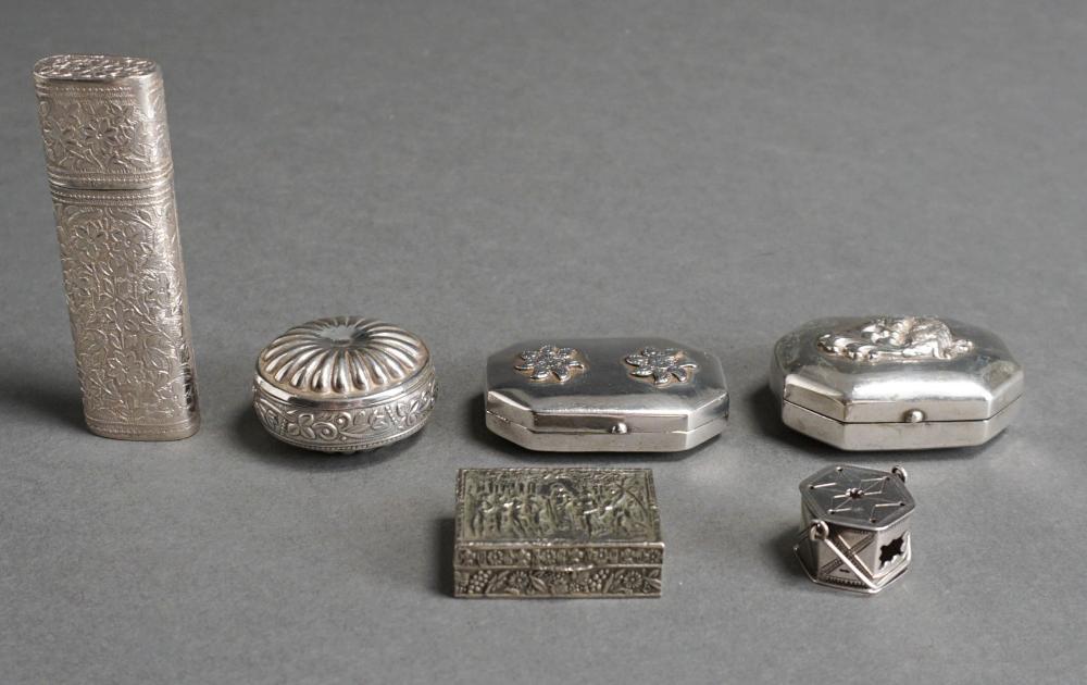 SIX CONTINENTAL SILVER AND SILVERPLATE