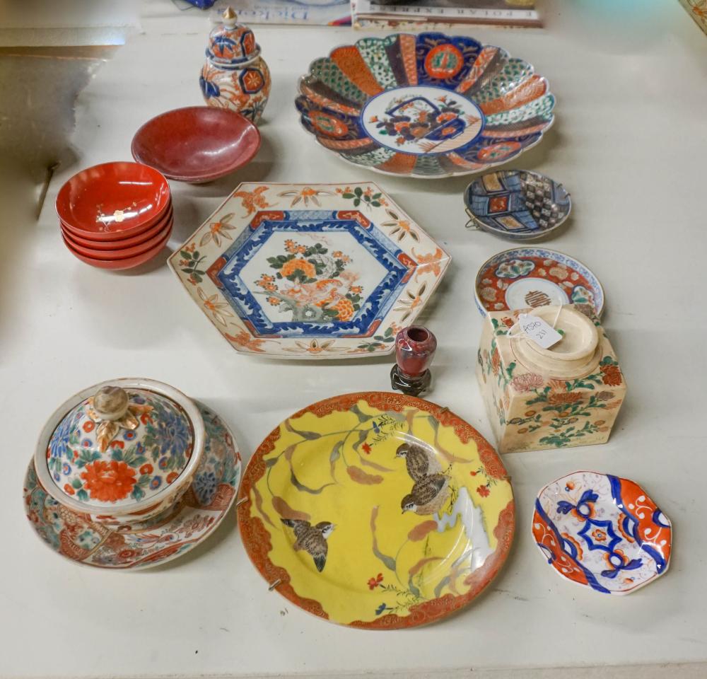 GROUP WITH IMARI, SATSUMA AND OTHER