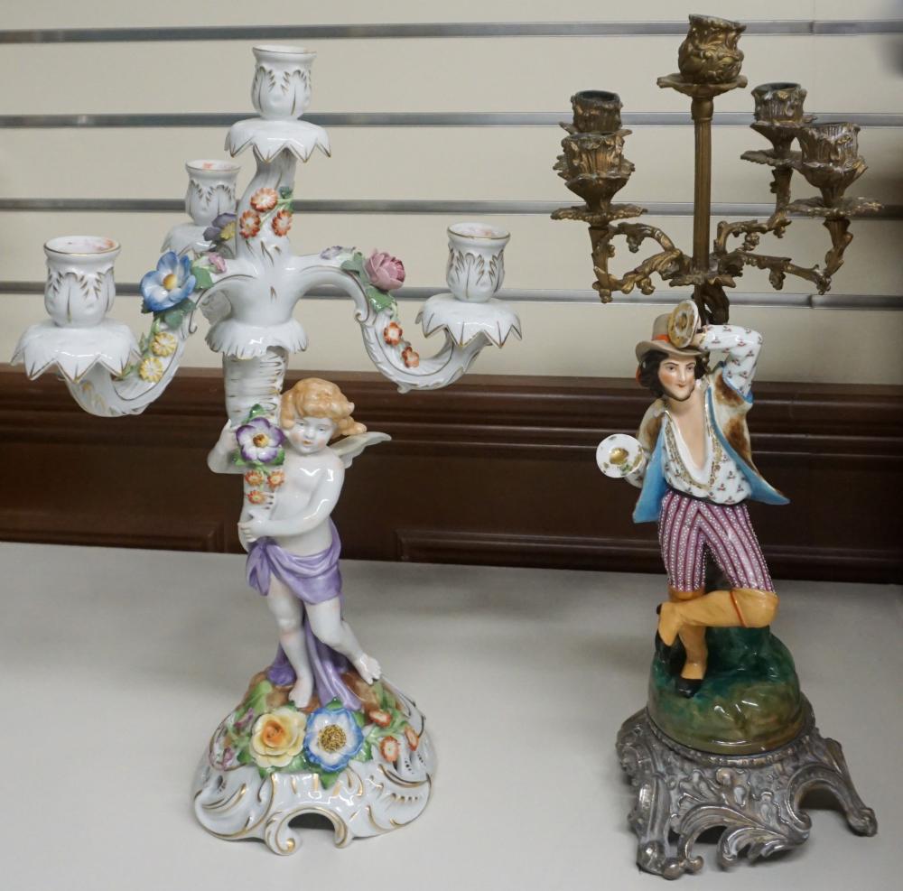 TWO EUROPEAN PORCELAIN FIGURAL 32d29f