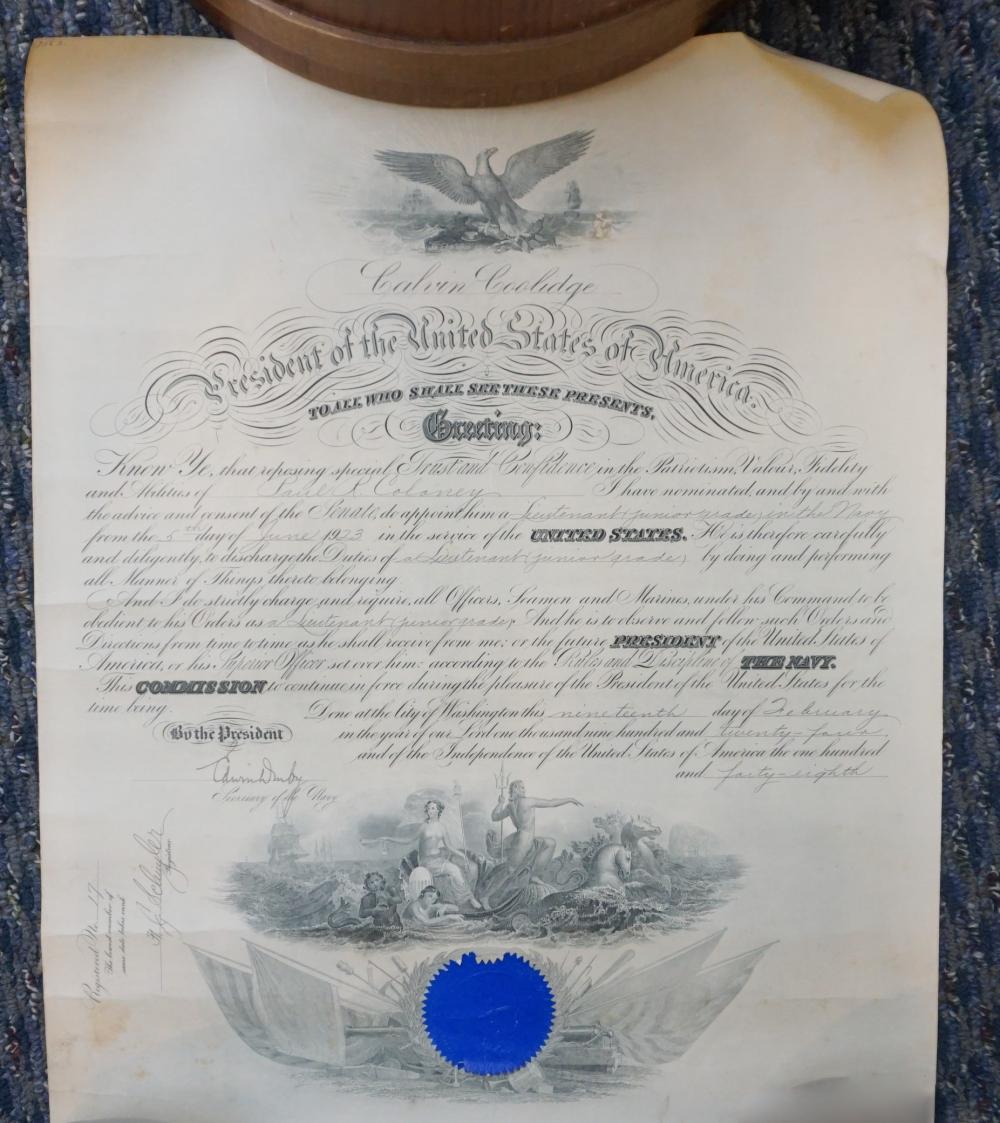 FOUR PRESIDENTIAL U S NAVY COMMISSIONS 32d2ad