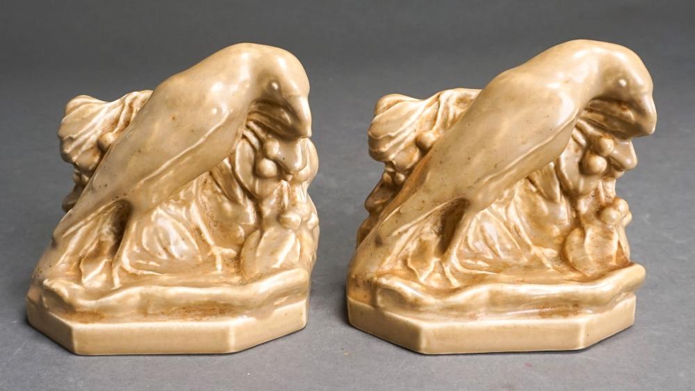 PAIR BROOKEWOOD RAVEN BOOKENDS, 1929Pair