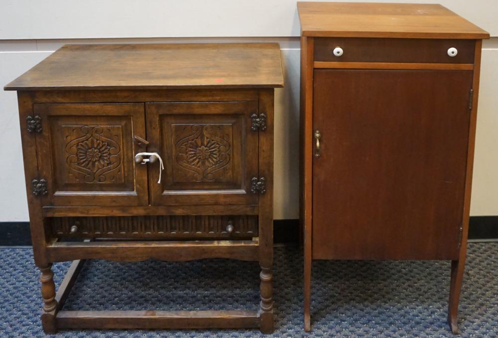 ELIZABETHAN STYLE WALNUT SIDE CABINET 32d306