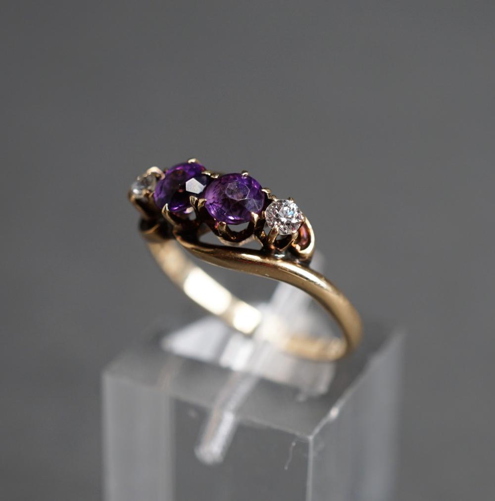 14 KARAT YELLOW GOLD AMETHYST 32d394