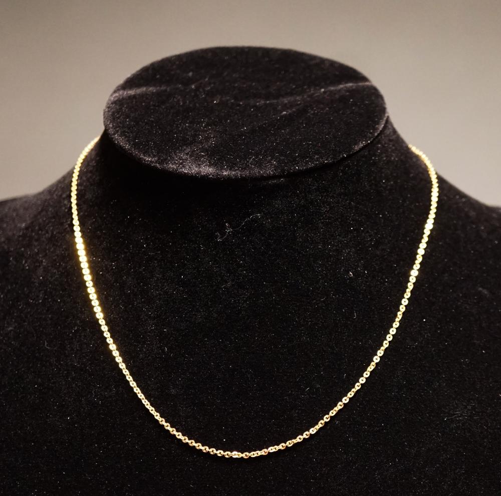 14 KARAT YELLOW GOLD CHAIN NECKLACE  32d3a1