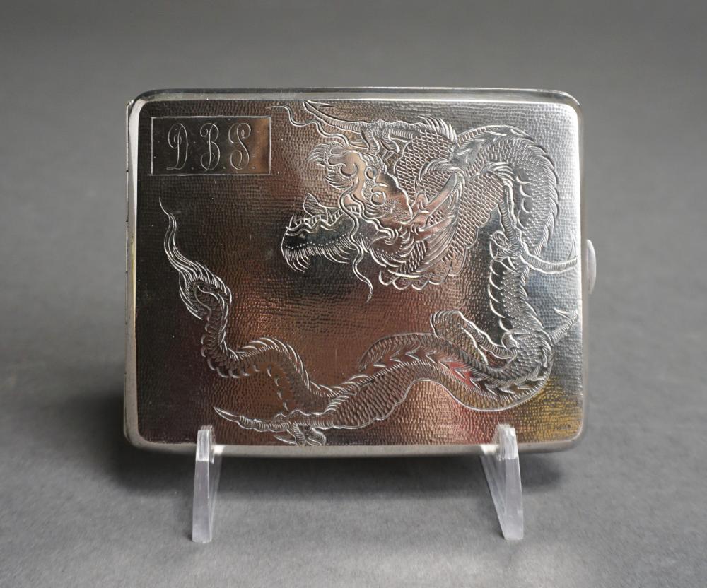 CHINESE EXPORT SILVER DRAGON DECORATED 32d3c1