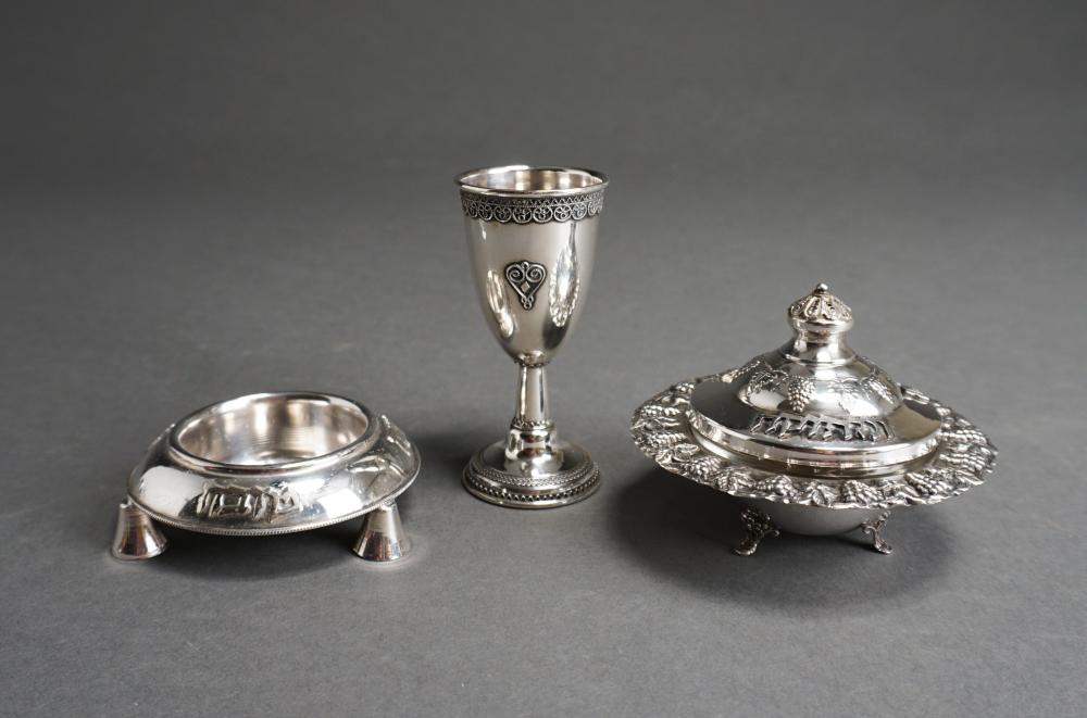 STERLING SILVER KIDDUSH CUP AND
