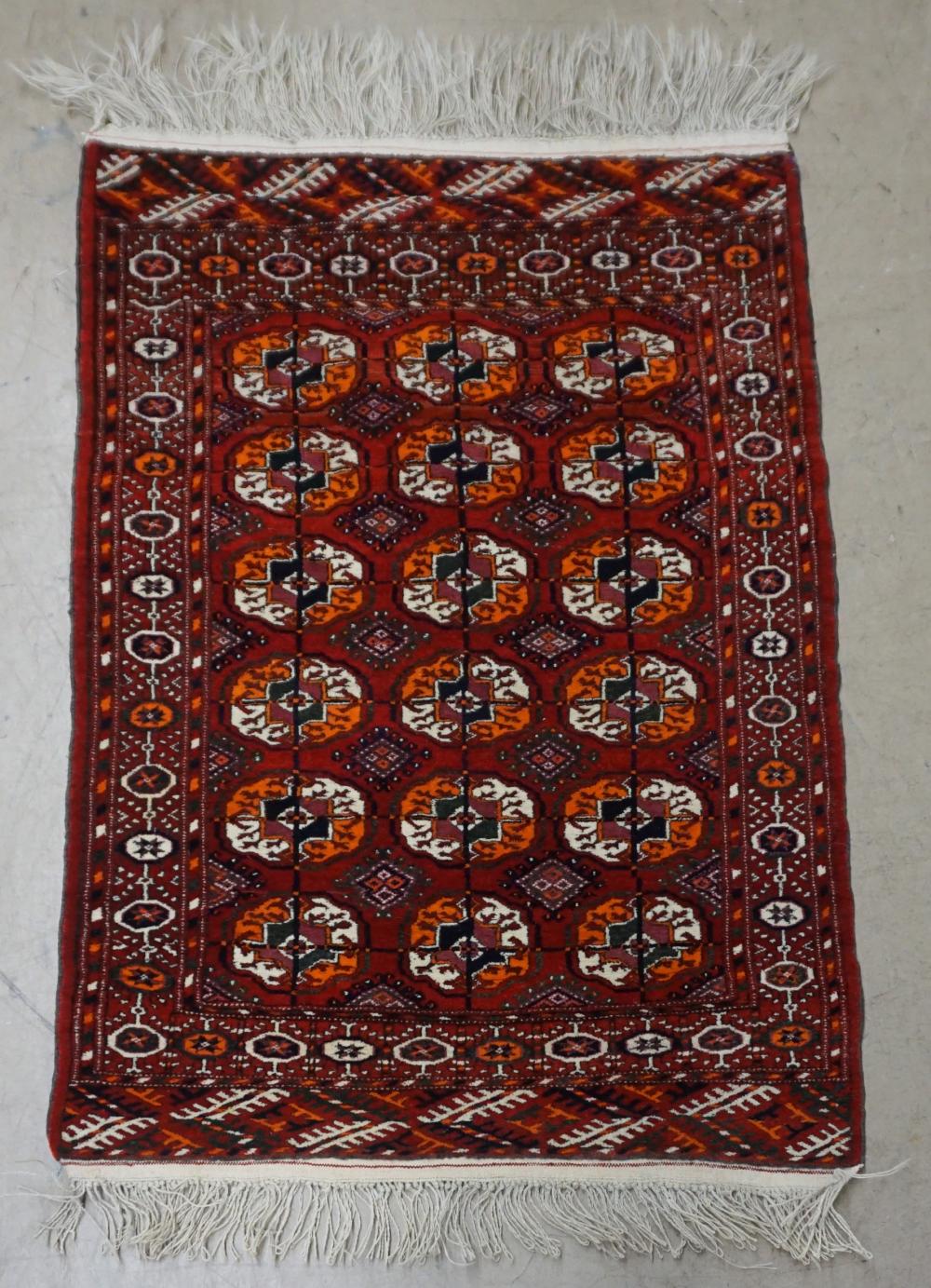 AFGHAN BOHKARA RUG 4 FT 2 IN X 32d439