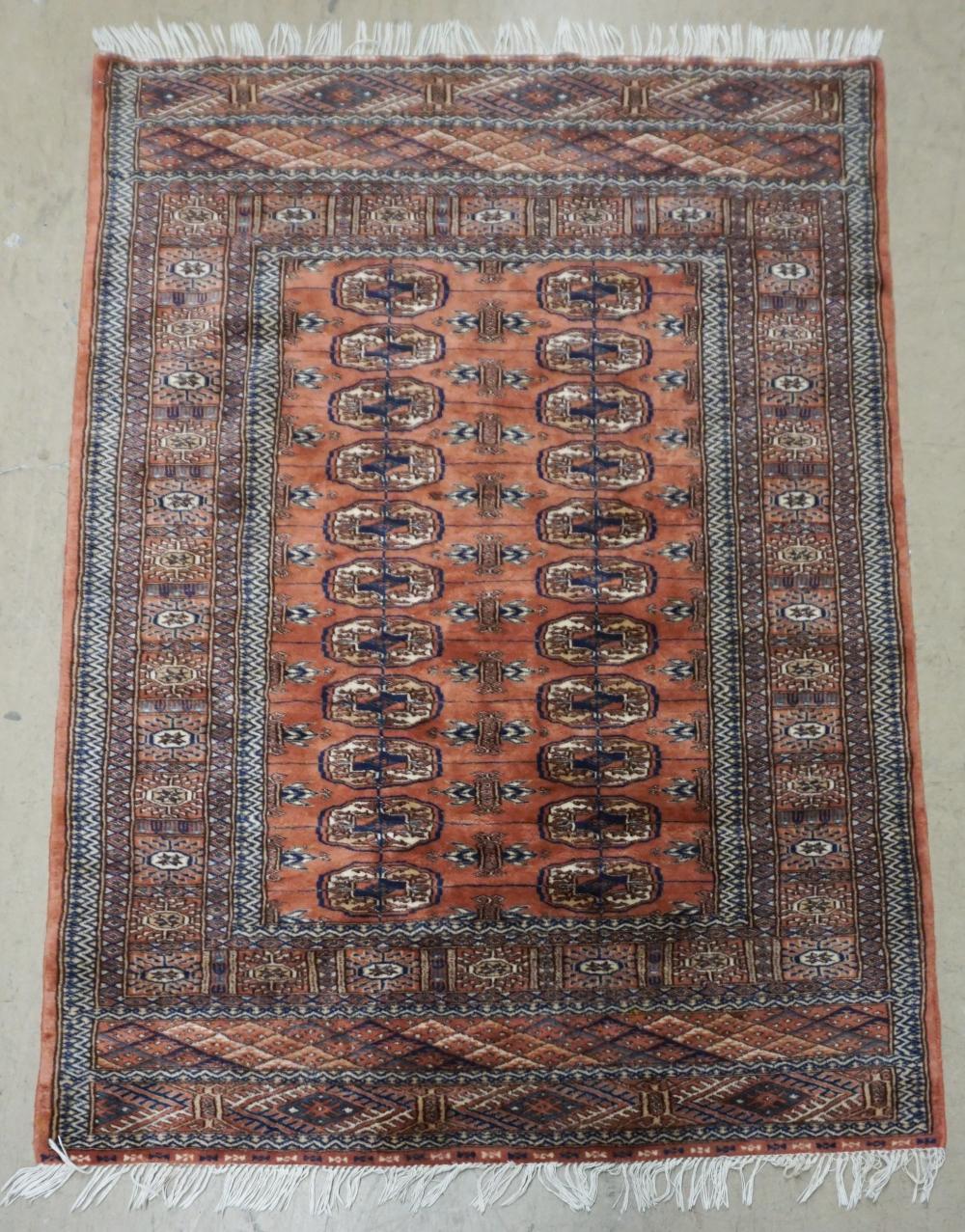 AFGHAN BOHKARA RUG, 4 FT 10 IN