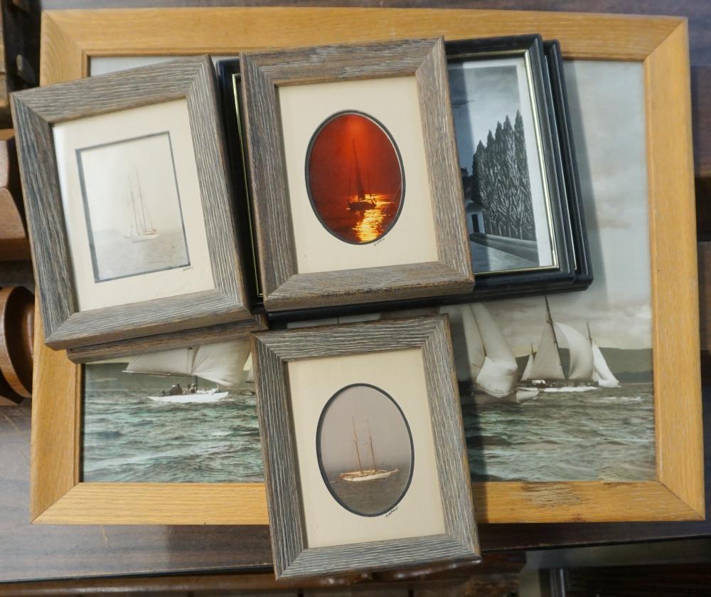 GROUP OF EIGHT ASSORTED FRAMED 32d47b
