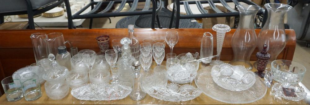 COLLECTION OF CUT AND MOLDED CRYSTAL