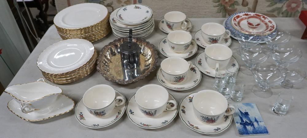 COLLECTION OF PORCELAIN, SILVER
