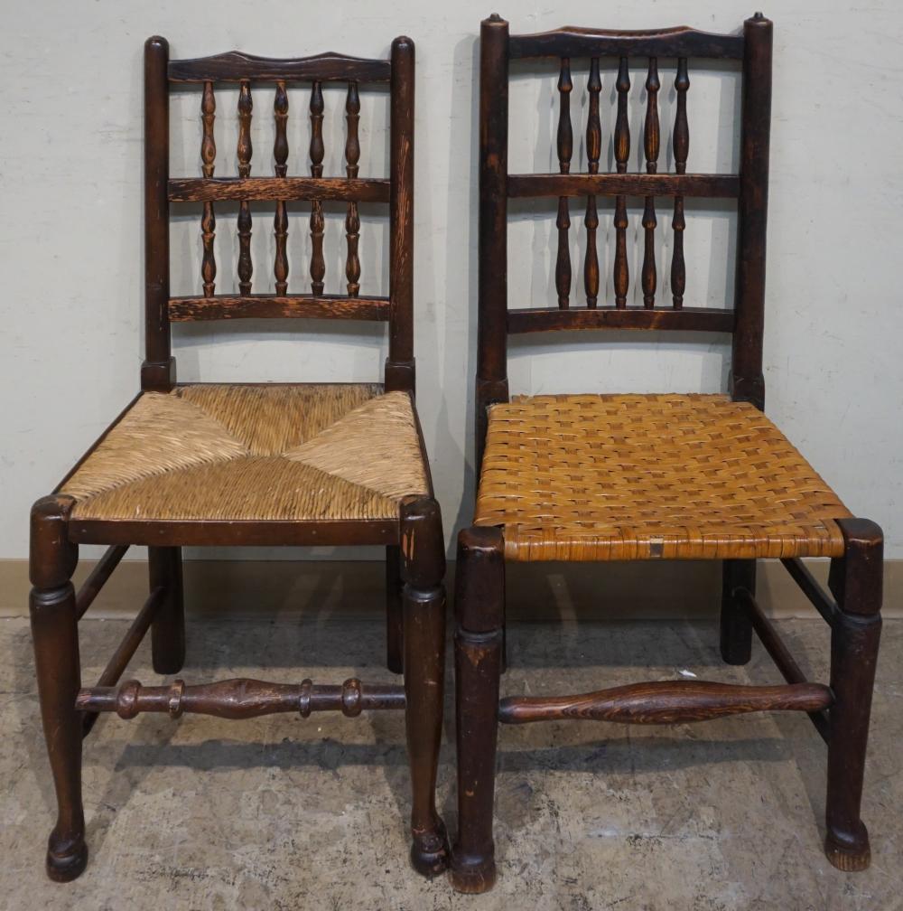 TWO EARLY AMERICAN STYLE STAINED 32d4f2