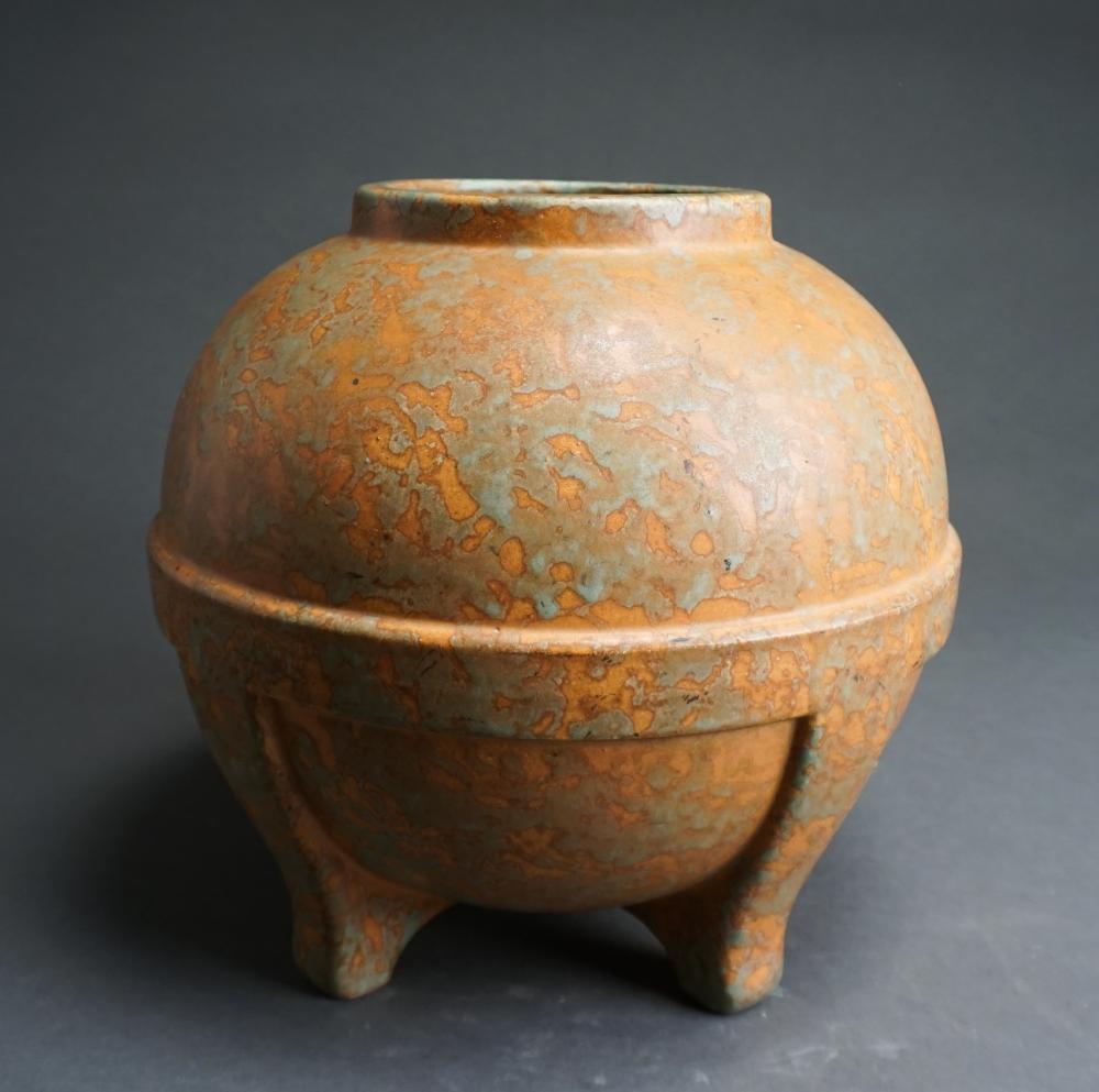 AMERICAN GLAZED ART POTTERY VESSEL 32d4fe