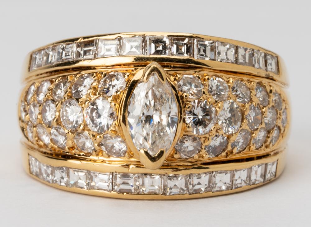 18 KARAT YELLOW GOLD & DIAMOND