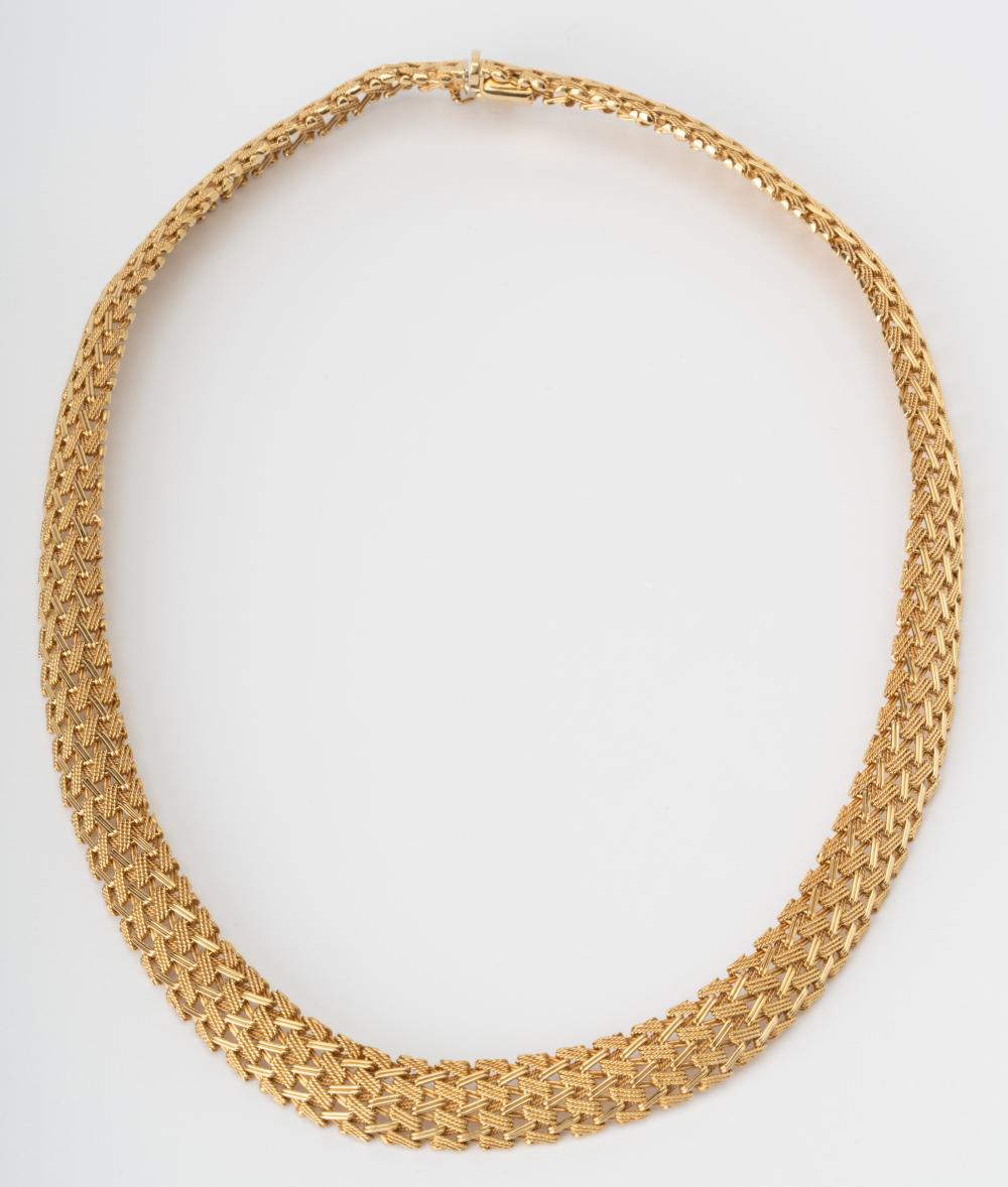 14 KARAT YELLOW GOLD WOVEN NECKLACE16