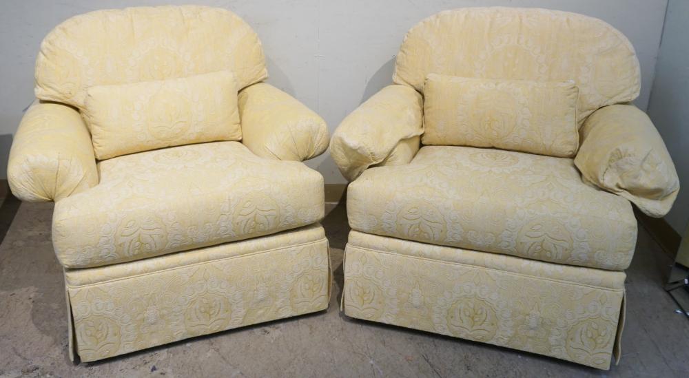 PAIR SOUTHWOOD UPHOLSTERED LOUNGE