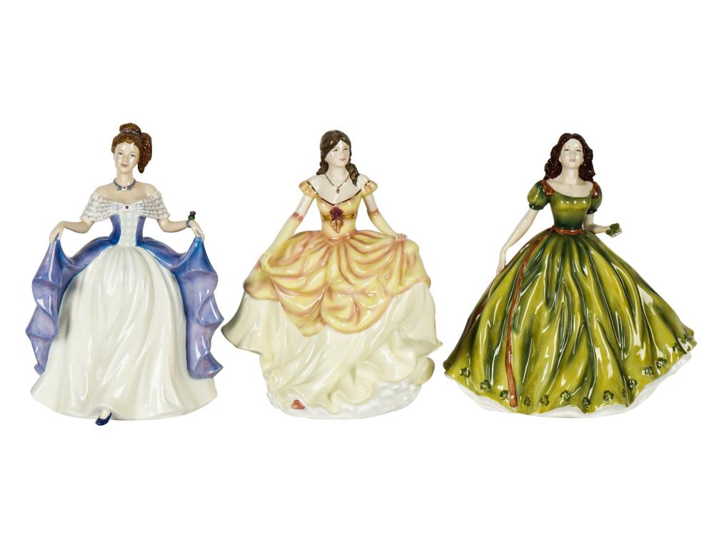 THREE ROYAL DOULTON PORCELAIN FIGURESfrom