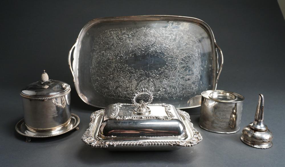 ENGLISH SILVER PLATE GALLERIED