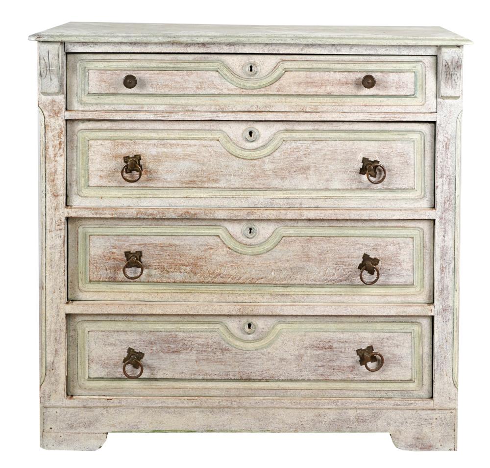 PAINTED CHEST OF DRAWERS20th century;