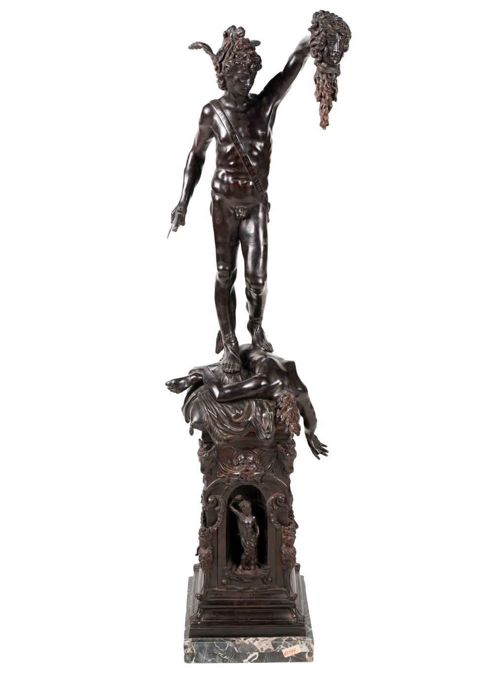 AFTER BENVENUTO CELLINI: PERSEUSbronze,