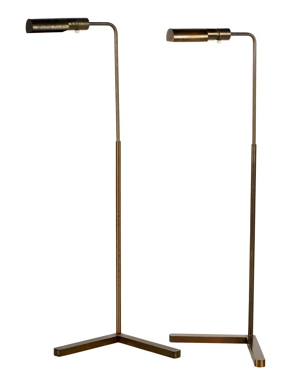 PAIR OF BRASS FLOOR LAMPSProvenance: