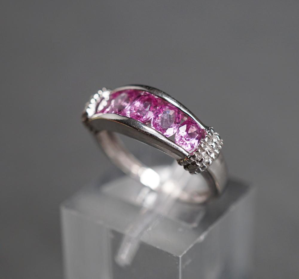 14-KARAT WHITE-GOLD AND PINK TOURMALINE