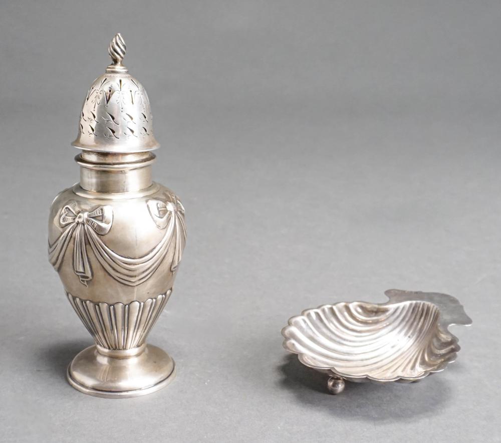 STERLING SILVER MUFFINEER, PROBABLY