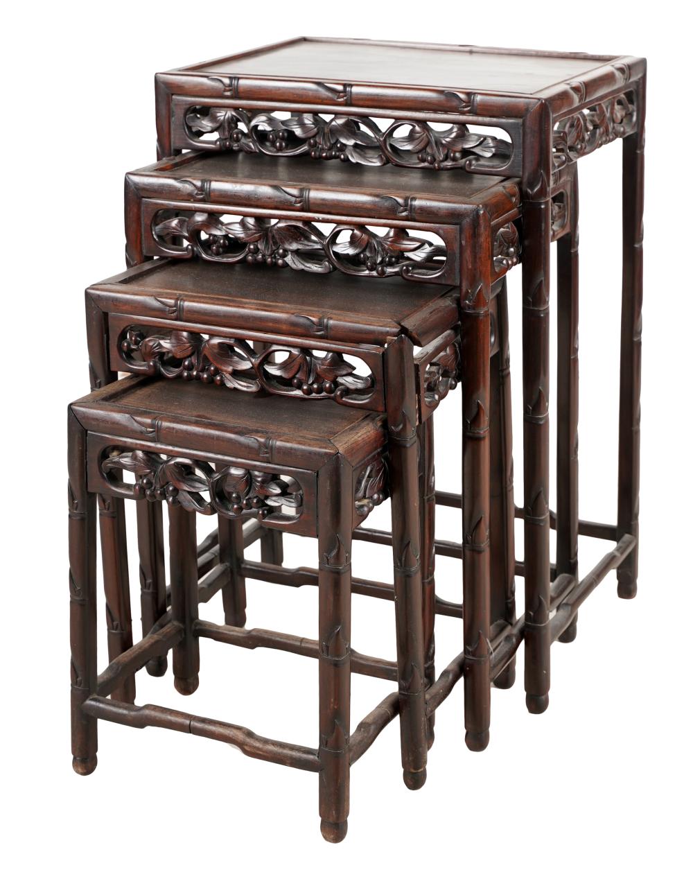 SET OF FOUR CHINESE-STYLE NESTING