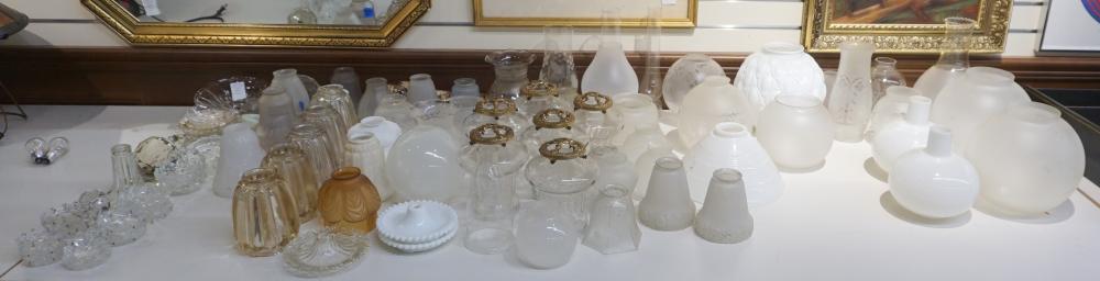 COLLECTION OF ASSORTED GLASS CHANDELIER