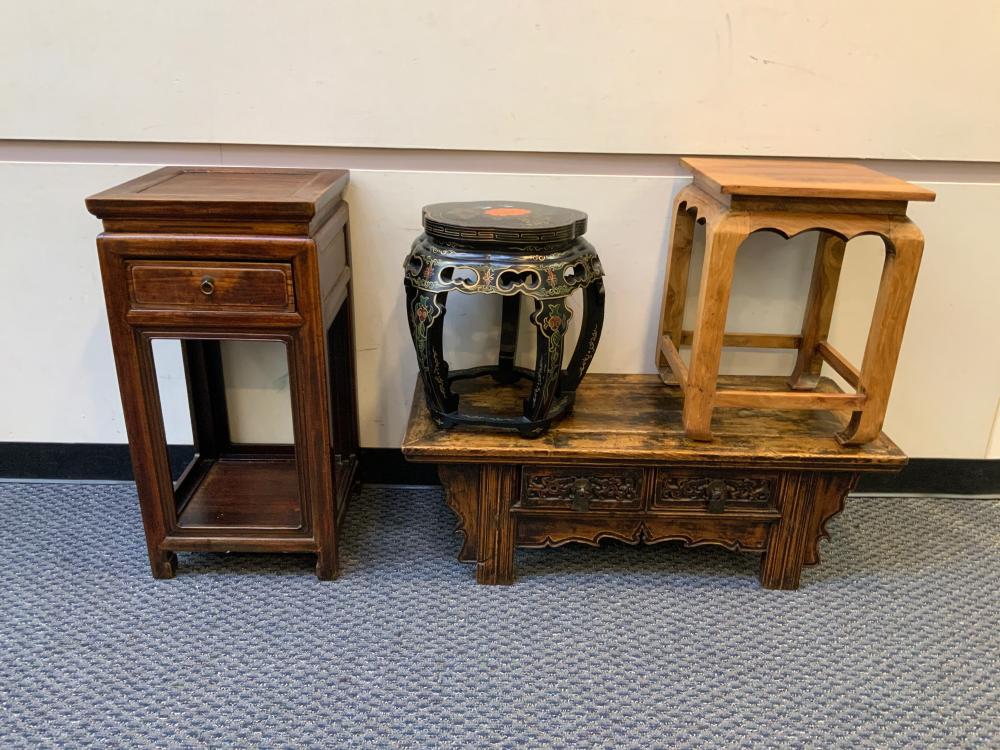 COLLECTION OF FOUR ASIAN WOOD FURNISHINGSCollection