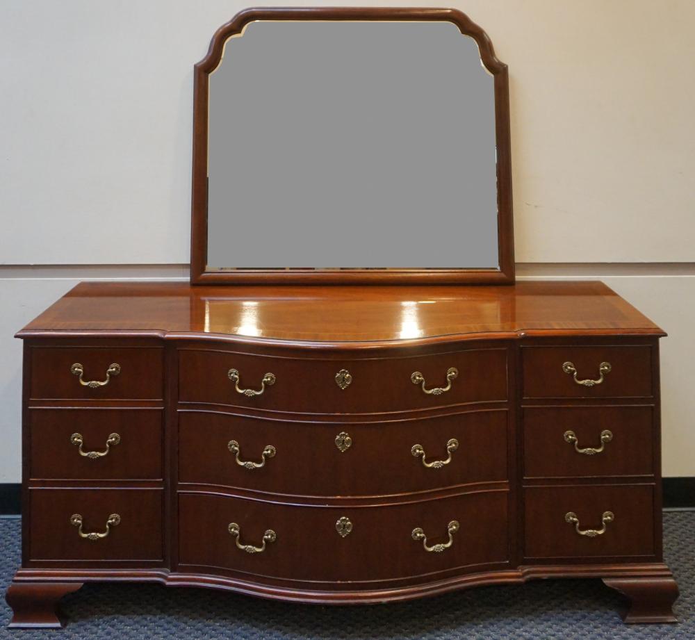 BAKER INLAID MAHOGANY TRIPLE DRESSER 32d8cb