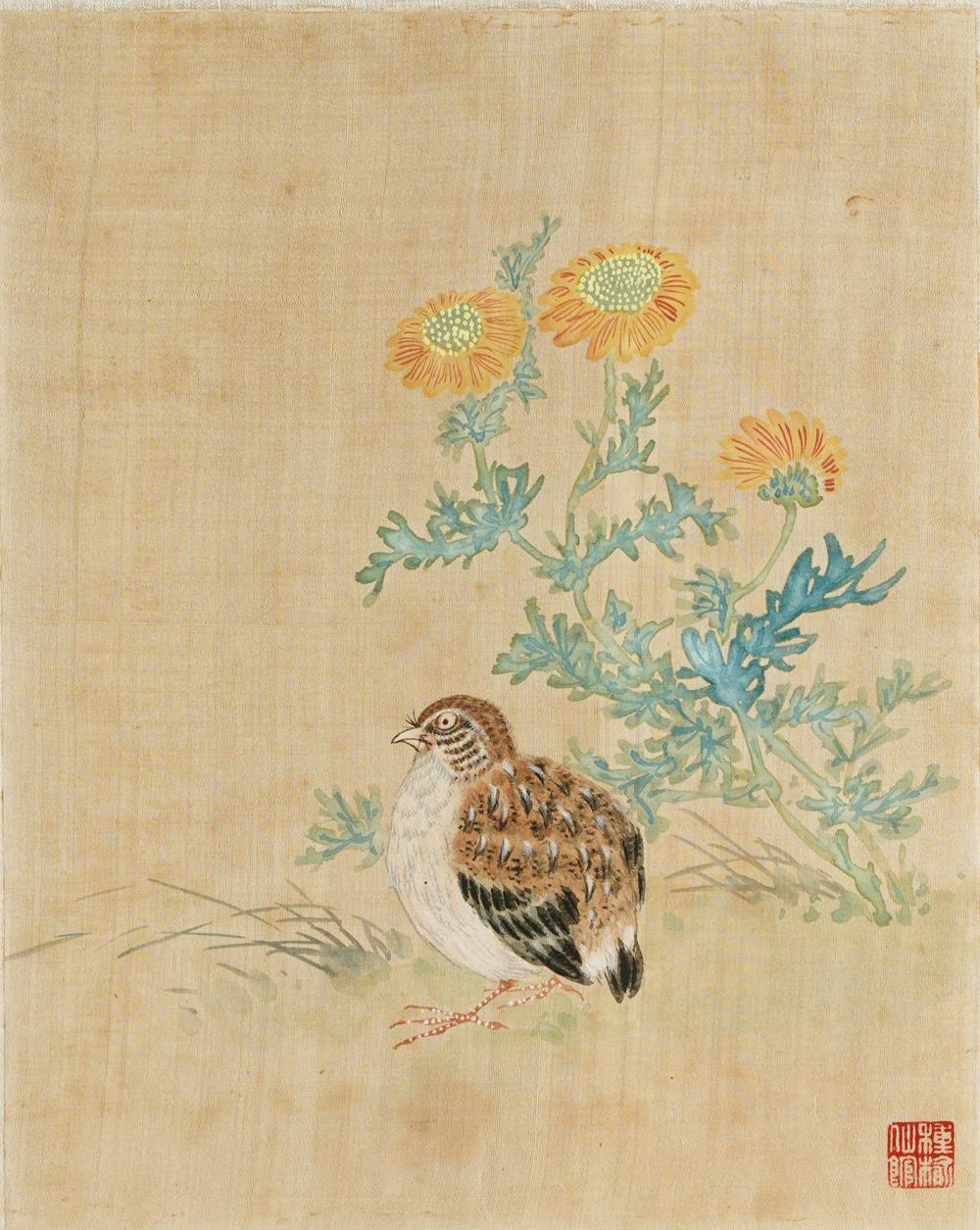 CHINESE PAINTING OF A QUAILpainted