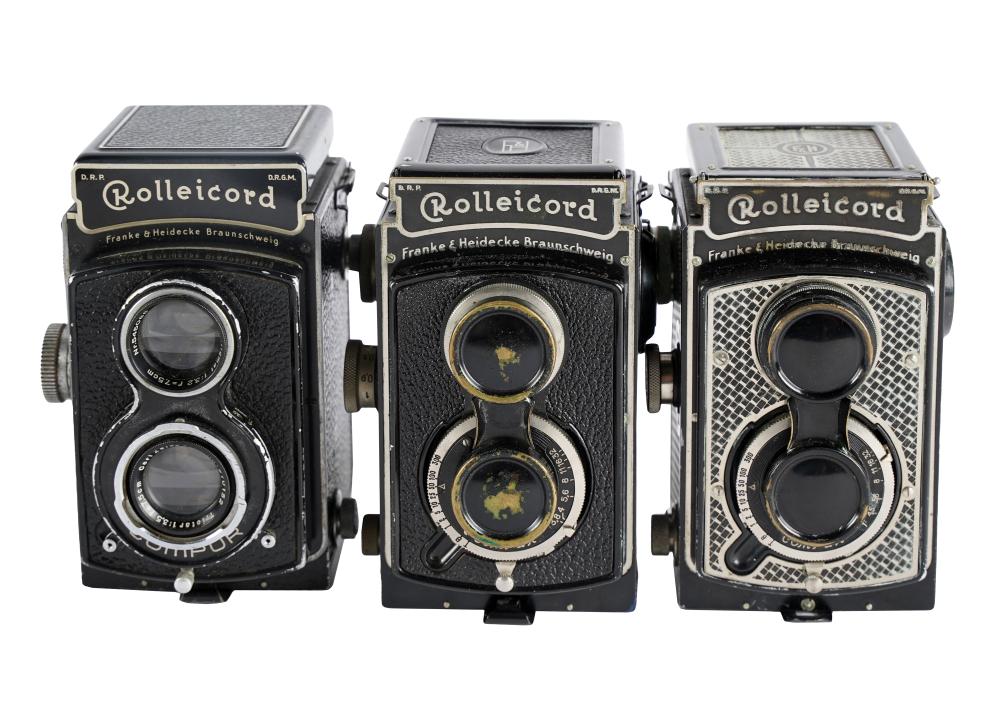 THREE ROLLEICORD MEDIUM FORMAT