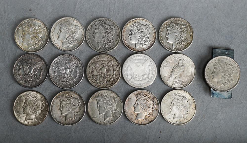 COLLECTION OF 16 U S SILVER DOLLARSCollection 32d9fb