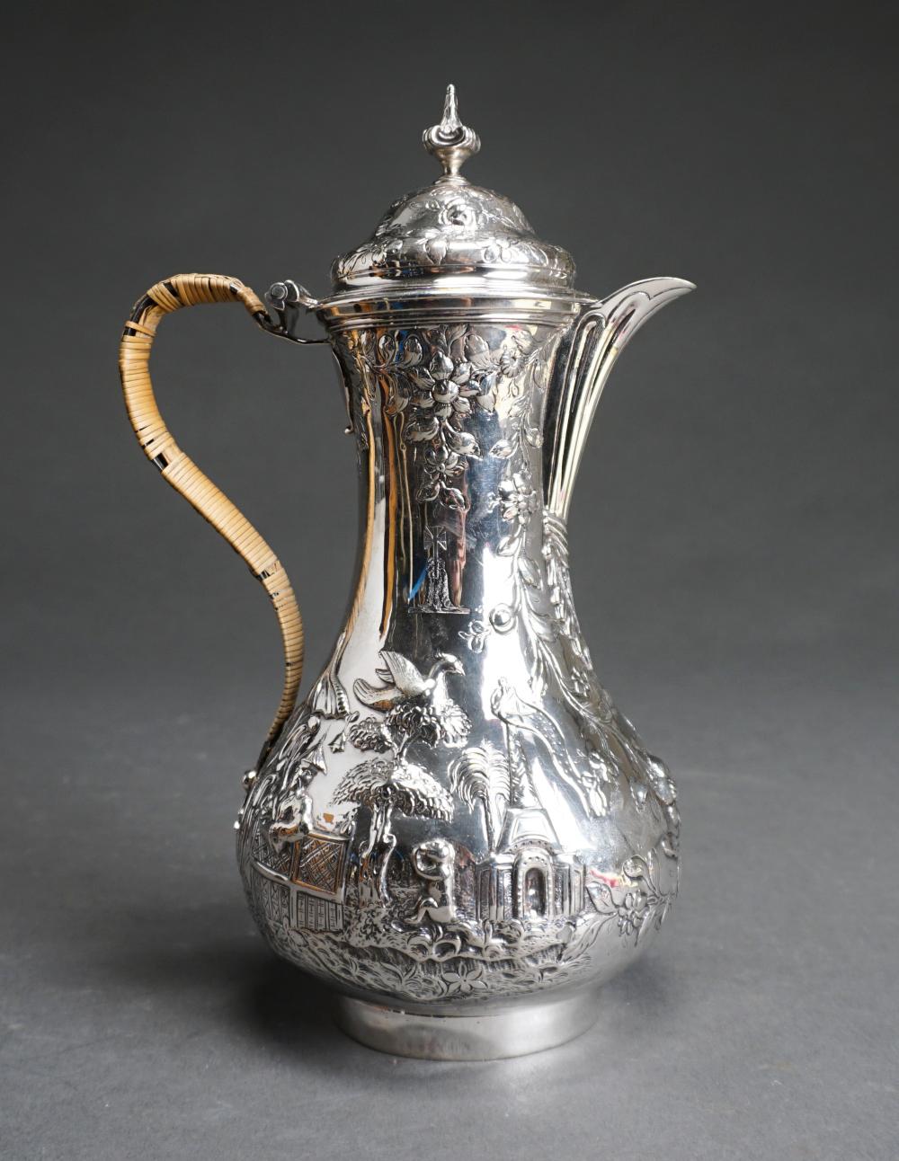 ENGLISH STERLING SILVER CHINOISERIE