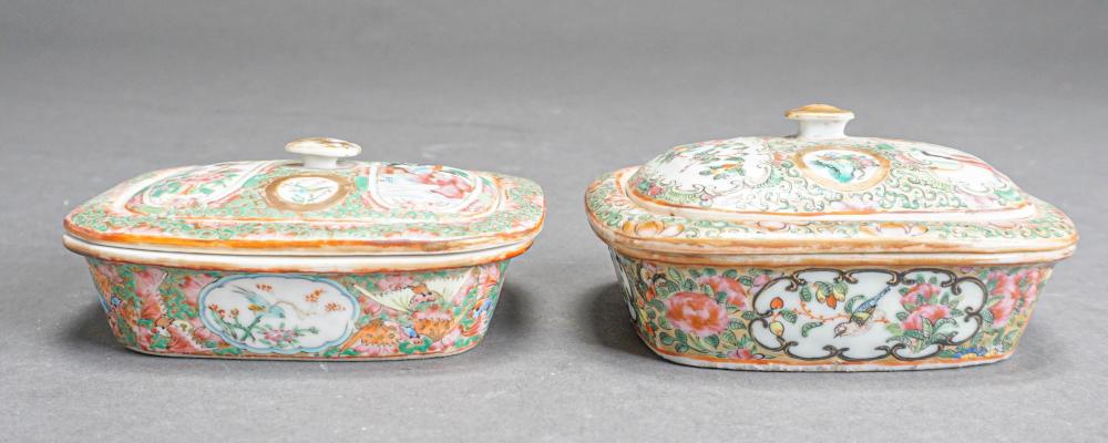 PAIR OF CHINESE EXPORT ROSE MEDALLION