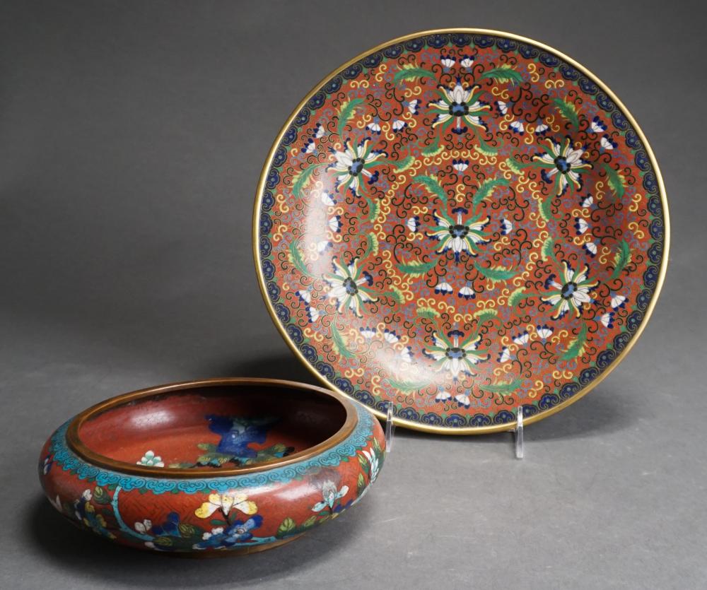 CHINESE CLOISONNE ENAMEL FOOTED