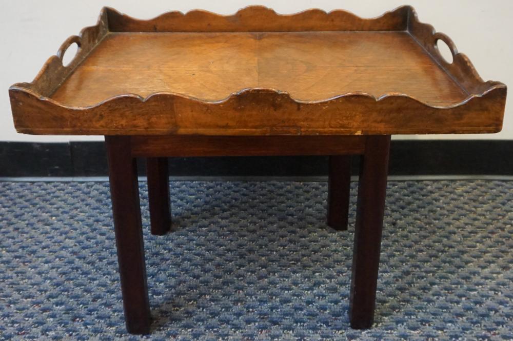 GEORGE III WALNUT BUTLER S TRAY 32dacd