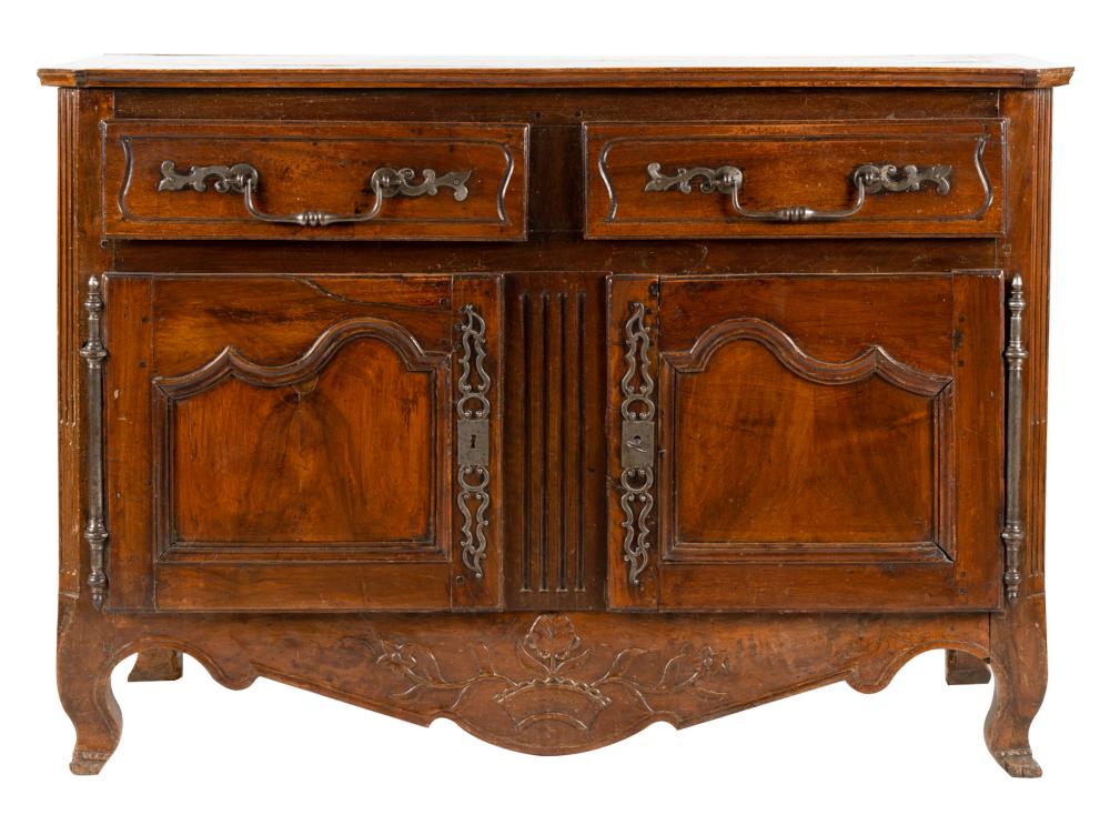 FRENCH PROVINCIAL WALNUT SIDE CABINET18th