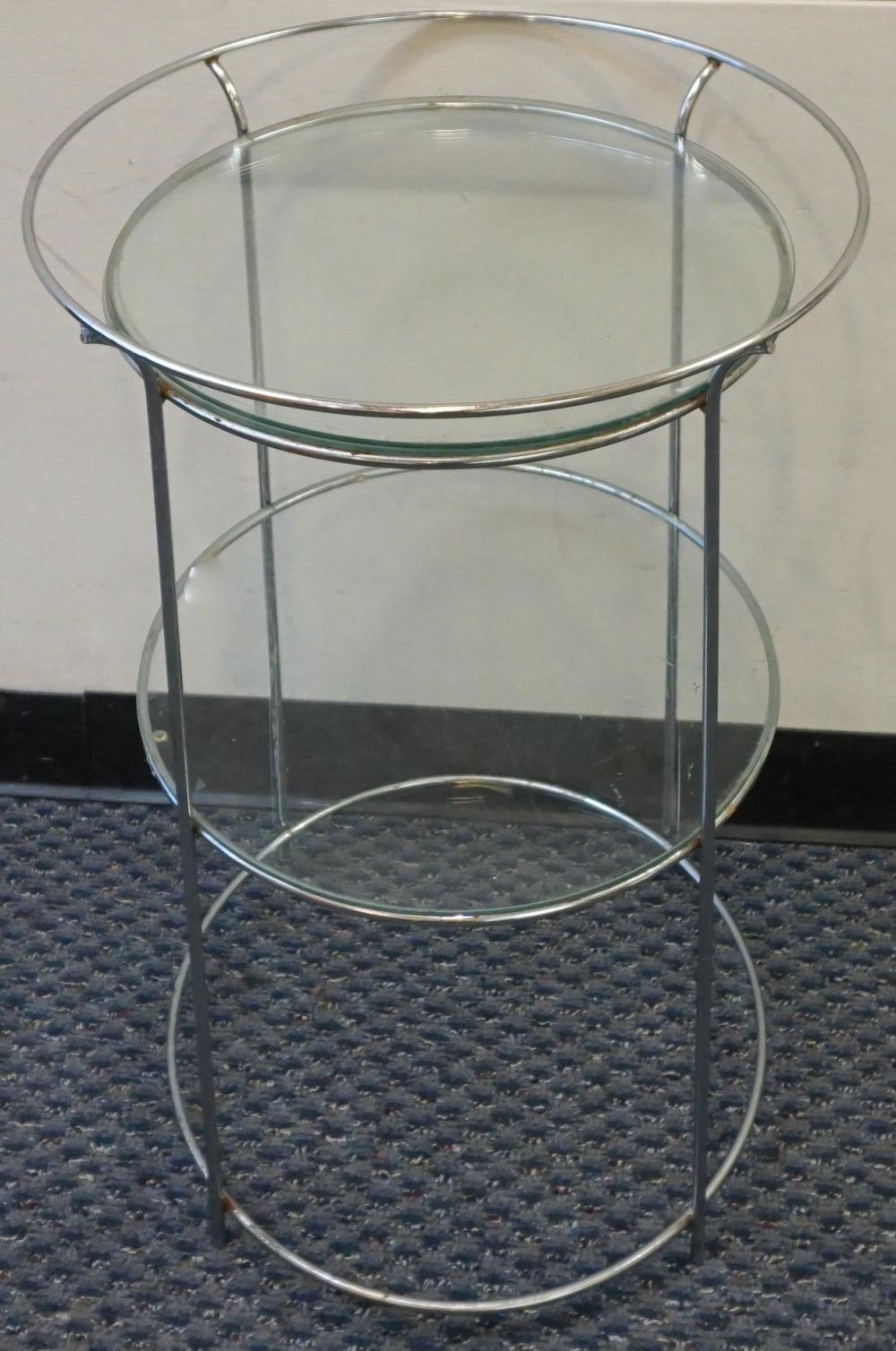 ROUND CHROME PLATED TWO TIER SIDE 32dc50