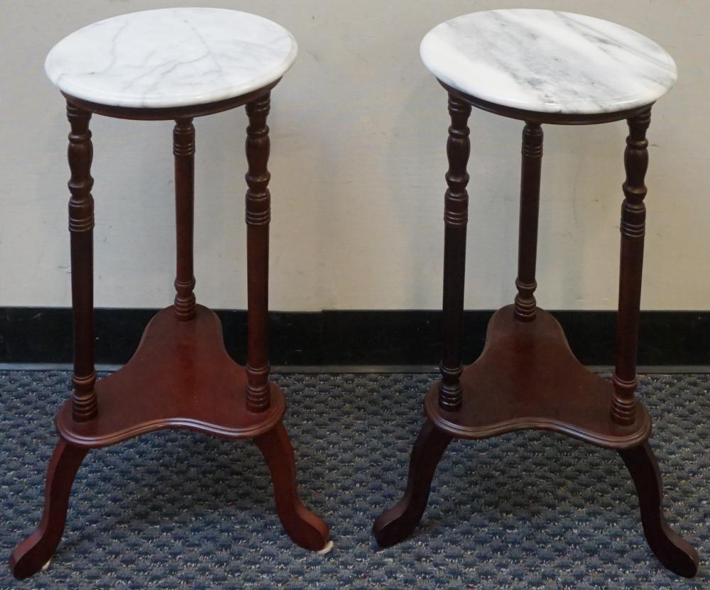 PAIR VICTORIAN STYLE STAINED WOOD 32dca8