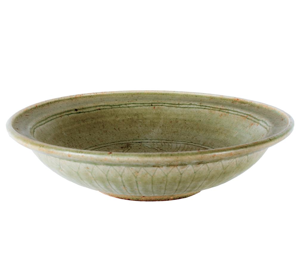 CHINESE CELADON-GLAZED EARTHENWARE