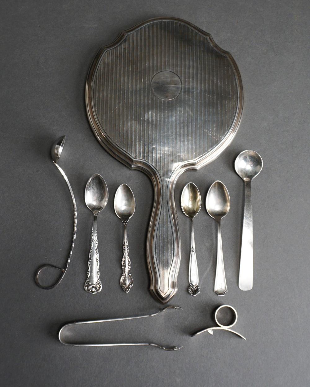 COLLECTION OF STERLING SILVER FLAT